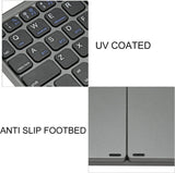 Bluetooth Wireless Rechargeble Folding Keyboard with Touch Pad 64 Keys USB C Charging