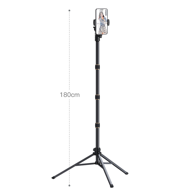 JOPREE B18 Tripod Stand Smartphone Live Streaming Video Recording Photo Selfie Adjustable Monopod 3 in 1 Horizontal Vertical