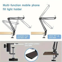 Load image into Gallery viewer, 360° Boom Arm Flexi Adjustment Mobile Phone Holder Table for Desk, Broadcast, Kitchen, Bedroom
