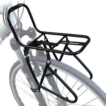 Load image into Gallery viewer, Bike Front Carrier Rack Bicycle Front Rack Metal Luggage Shelf Cargo Pannie
