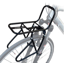 Load image into Gallery viewer, Bike Front Carrier Rack Bicycle Front Rack Metal Luggage Shelf Cargo Pannie
