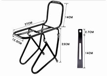 Load image into Gallery viewer, Bike Front Carrier Rack Bicycle Front Rack Metal Luggage Shelf Cargo Pannie

