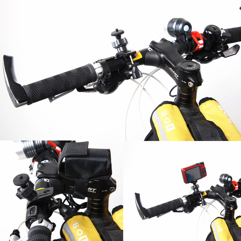 Bike Bicycle Handle Bar Pole Kit for Camera Go Pro 1/4" Thread