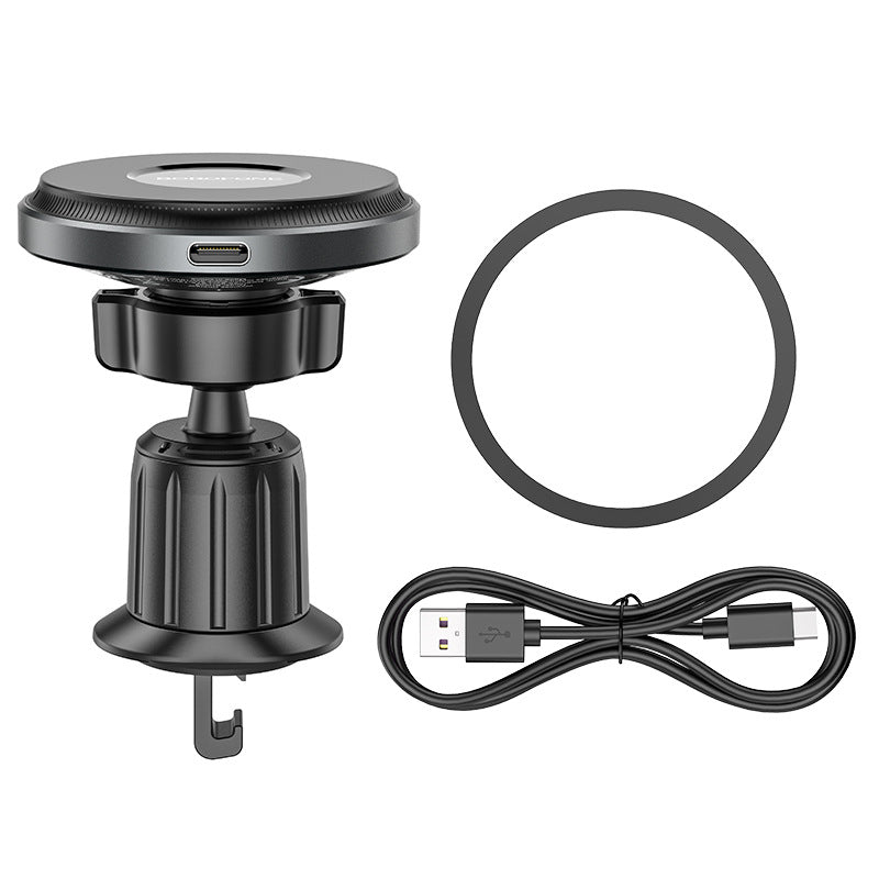 BOROFONE Magsafe Magnetic Car Phone Holder Wireless Chargers 15W for iPhone with Innovative Clamp