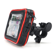 Load image into Gallery viewer, Bike Phone Holder Cell Waterproof Pouch Outdoor Motorcycle Bag Bags Sack Cellphone Cycling Support Phone Size up to 6.3&quot;
