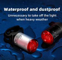 Load image into Gallery viewer, Waterproof Smart Bike Part Brake Safety Bicycle Indicator Signal Light Led Tail Light
