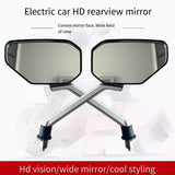 1 Pair (Left & Right) Electric Bike For Handlebars Bicycle Rearview Handlebar Mirror For Cycling