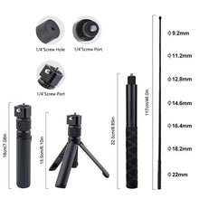 Load image into Gallery viewer, Multifunctional Bullet Time Handle with a 360° Rotating Tripod Featuring a 1/4 Thread
