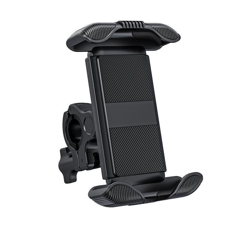 Universal Phone Mount with Secure Grip for Bicycle Scooter use in Handle Bar, Support Phone Size with Case up to 6.5"
