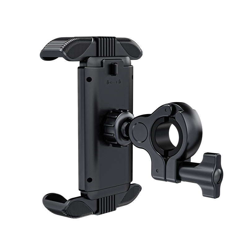 Universal Phone Mount with Secure Grip for Bicycle Scooter use in Handle Bar, Support Phone Size with Case up to 6.5"