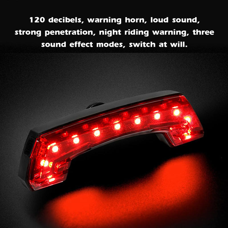 Bicycle Taillights Night Light Wireless Remote Control Warning Light Horn Waterproof Bike Lamp