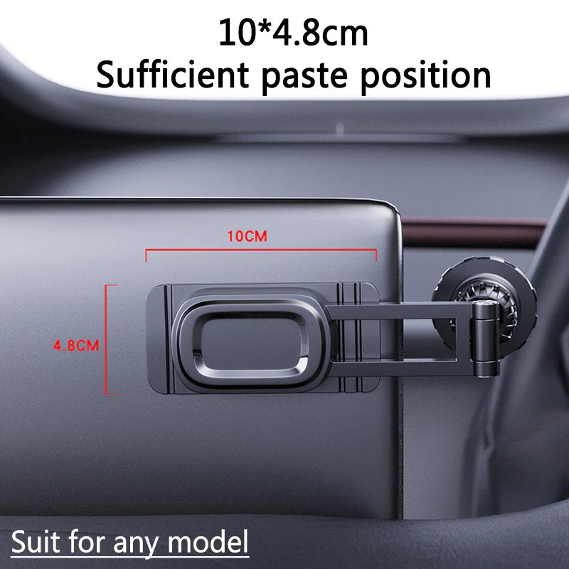 YESIDO C-155 Car Magnetic Phone Holder Center Console Suspension Screen Folding Bracket For Tesla ABS 3M Glue