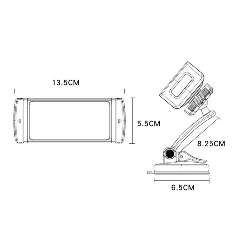 YESIDO C171 Suction Cup Mount Car Holder Dashboard Bracket for Phone and Tablet 4.7-12 Inch