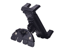 Load image into Gallery viewer, 360° Car CD Slot Phone &amp; Tablet Mount Clamp Range 12cm-24.6cm Rotatable 2.2cm Thick of Jaw to hold Phone Tablet with Case
