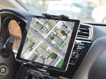 Load image into Gallery viewer, 360° Car CD Slot Phone &amp; Tablet Mount Clamp Range 12cm-24.6cm Rotatable 2.2cm Thick of Jaw to hold Phone Tablet with Case

