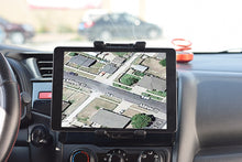 Load image into Gallery viewer, 360° Car CD Slot Phone &amp; Tablet Mount Clamp Range 12cm-24.6cm Rotatable 2.2cm Thick of Jaw to hold Phone Tablet with Case
