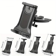 Load image into Gallery viewer, Car CD Slot Mount for Phone Tablet Holder with Expandable Width up to Size 11 Inch with 360° Rotatable Compatible with Samsung Galaxy Z Fold
