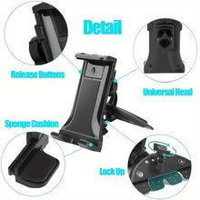 Load image into Gallery viewer, Car CD Slot Mount for Phone Tablet Holder with Expandable Width up to Size 11 Inch with 360° Rotatable Compatible with Samsung Galaxy Z Fold
