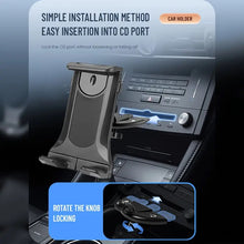 Load image into Gallery viewer, Car CD Slot Mount for Phone Tablet Holder with Expandable Width up to Size 11 Inch with 360° Rotatable Compatible with Samsung Galaxy Z Fold

