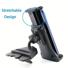 Load image into Gallery viewer, Car CD Slot Mount for Phone Tablet Holder with Expandable Width up to Size 11 Inch with 360° Rotatable Compatible with Samsung Galaxy Z Fold
