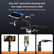Load image into Gallery viewer, Selfie Stick 3-in-1 Gimbal Stabilizer Telescoping AI Face Recognition 180cm Multi-Function
