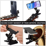 Universal Compatibility Stable Grip for Guitar Head Clip 360° Spin & Can Use for Others Clamp