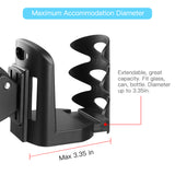 Universal 360° Rotatable Claw Clamp Handlebar Cup Holder Rack Cage Universal For Wheelchair Walker Rollator Bicycle Stroller Treadmill