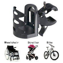 Load image into Gallery viewer, Universal 360° Rotatable Claw Clamp Handlebar Cup Holder Rack Cage Universal For Wheelchair Walker Rollator Bicycle Stroller Treadmill
