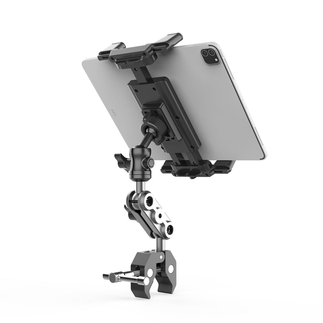 Multi Angle Metal Arm Adjusted for Phone & Tablet Holder with Claw Clamp
