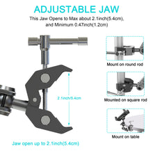 Load image into Gallery viewer, Multi Angle Metal Arm Adjusted for Phone &amp; Tablet Holder with Claw Clamp
