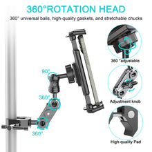 Load image into Gallery viewer, Multi Angle Metal Arm Adjusted for Phone &amp; Tablet Holder with Claw Clamp
