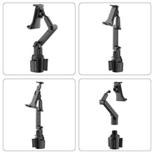 Load image into Gallery viewer, MAILUZHE 360°Adjustable Mount Car Cup Holder Adjustable Angle Gooseneck Shockproof Stand for Phone &amp; Tablet upto 13&quot; Inch
