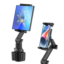 Load image into Gallery viewer, MAILUZHE Universal Cup Holder 360° Rotatable Felxible Arm Height up to 42cm Expandable Base for Phone Tablet upto 4 inch-13 inch
