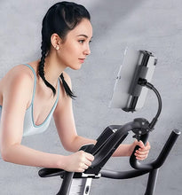 Load image into Gallery viewer, Flexible Gooseneck Phone Mount Gym Bicycle Spin Bike Tablet Holder for Phone Tablet up to Size 13 Inches
