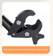 Load image into Gallery viewer, Flexible Gooseneck Phone Mount Gym Bicycle Spin Bike Tablet Holder for Phone Tablet up to Size 13 Inches

