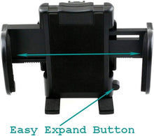 Load image into Gallery viewer, Universal 360° Rotatable Claw Clamp Phone Holder for Bike Bicycle E-Bike Scotter Baby Carriages, Treadmills, etc. Support Phone Size up to 7&quot; Inch
