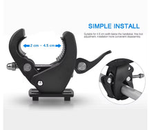 Load image into Gallery viewer, Universal 360° Rotatable Claw Clamp Phone Holder for Bike Bicycle E-Bike Scotter Baby Carriages, Treadmills, etc. Support Phone Size up to 7&quot; Inch
