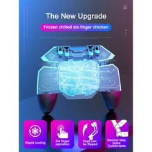 Load image into Gallery viewer, MEMO DL88 Mobile Phone Cooler Fan Game Controller Grip For 6 Finger Trigger Joystick Gamepad Semiconductor Radiator For IOS PUBG
