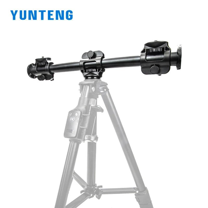 YUNTENG VCT-369 Crossbar Bracket Tripod Extension Rod 1/4 Screw Suitable for Phone Camera Live Photography 69cm