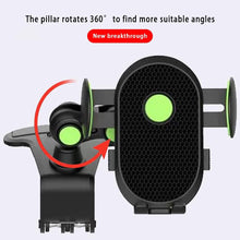 Load image into Gallery viewer, Universal 360° Rotatable Phone Holder for Car Dashboard Sunvisor Rearview Mirror Desk Kitchen Cabinet with Spring Clamp Holder &amp; One Touch Phone Holder Compatible for Phone Size 7.0&quot; Inch
