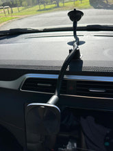 Load image into Gallery viewer, 360° 52cm Long Goose Neck Flexible Angle Adjustable Suction Cup with 15W Magnetic Magsafe Fast Charge &amp; Holder for Car Windshield
