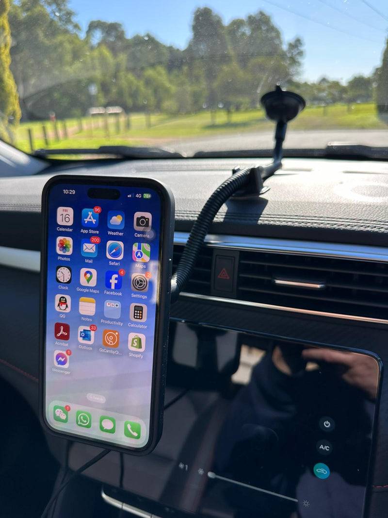Universal Flexible Bendable 52cm Extra Long Goose Neck Phone Mount with Touch Clamp Holder for Car Windshield