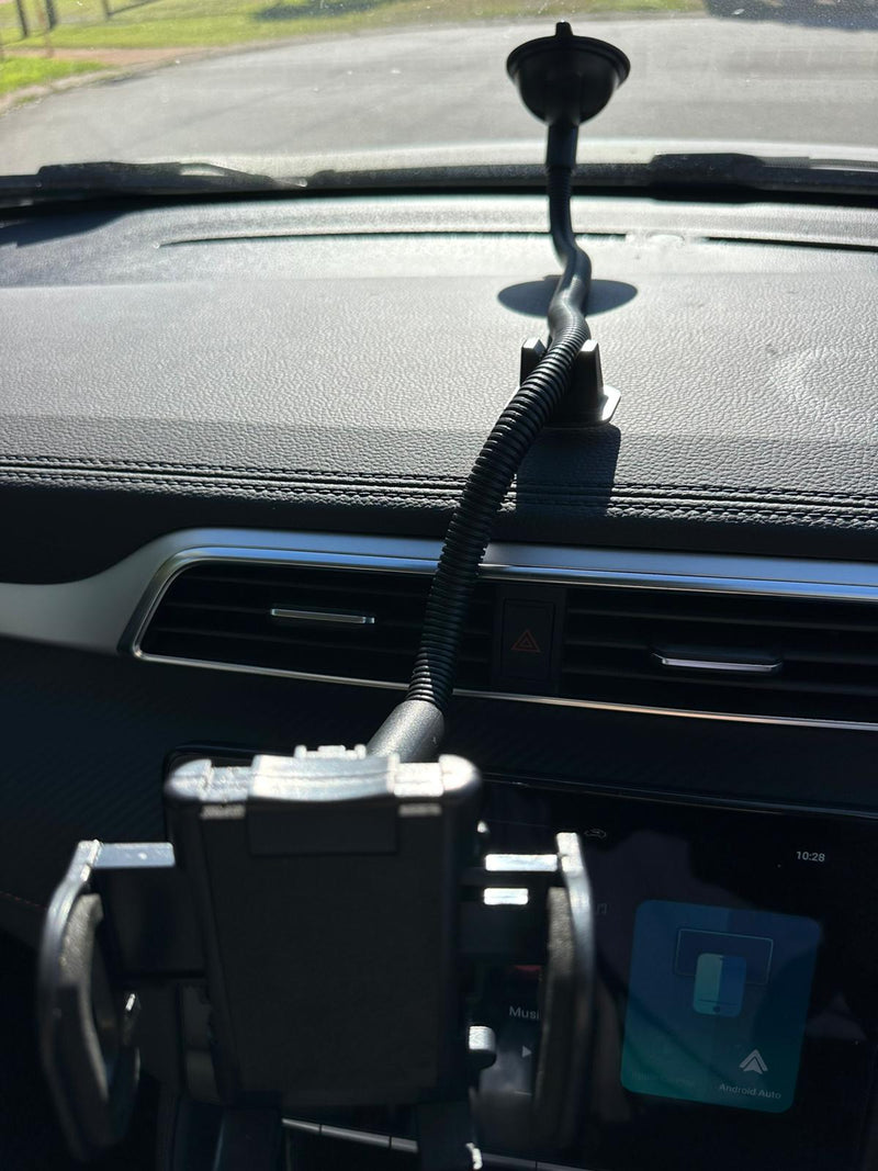 Universal Flexible Bendable 52cm Extra Long Goose Neck Phone Mount with Touch Clamp Holder for Car Windshield