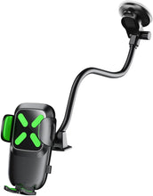 Load image into Gallery viewer, 360° 38cm Flexible Goose Neck One Touch Phone Bracket up to 9cm for Car Windshield &amp; Dashboard Adjustable Various Viewing Angles
