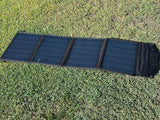 40W 5V/3A (Max), 18V/2.2A Monocrystalline Foldable Solar Panel 2USB 1DC Output