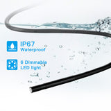 WIFI Endoscope 5MP 5.5mm Borescope Inspection Camera Built-in 6 LED IP67 Waterproof for iOS/Android Smartphones