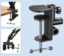 Load image into Gallery viewer, Universal 360° Phone &amp; Tablet Holder Cantilver Flexible Extra Long Metal Arm (2x35cm+220cm) for Bed Desktop Kitchen Bench Strong Metal 3 DirectionsMounting Clamp for Width Within 65cm
