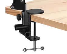 Load image into Gallery viewer, Universal 360° Phone &amp; Tablet Holder Cantilver Flexible Extra Long Metal Arm (2x35cm+220cm) for Bed Desktop Kitchen Bench Strong Metal 3 DirectionsMounting Clamp for Width Within 65cm
