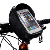 Bicycle Phone Front Frame Bag, Waterproof, Tube Bag, Cycling Pouch (19*10*9CM)