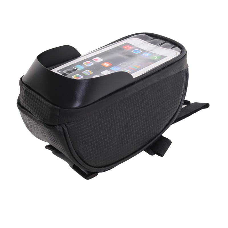 Bicycle Phone Front Frame Bag, Waterproof, Tube Bag, Cycling Pouch (19*10*9CM)